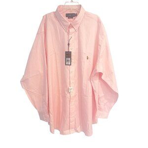 Ralph Lauren Classic Fit, Pinpoint Oxford Dress Shirt French Rose 20 38/39 Pink